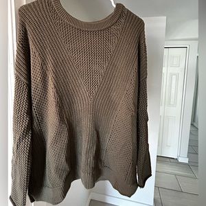 Express camo green sweater